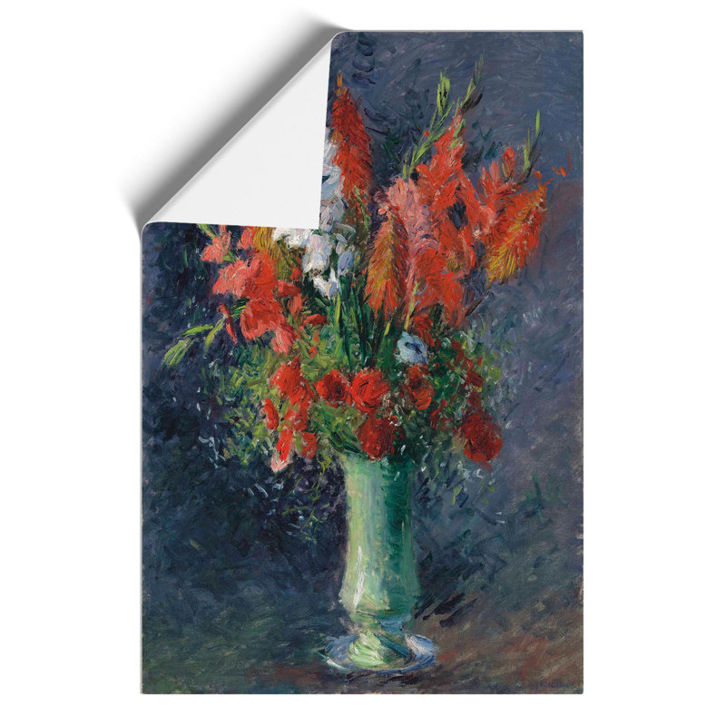 Vase of Flowers by Gustave Caillebotte - Frameless Print, 59cm H x 42cm W x 0.1cm D
