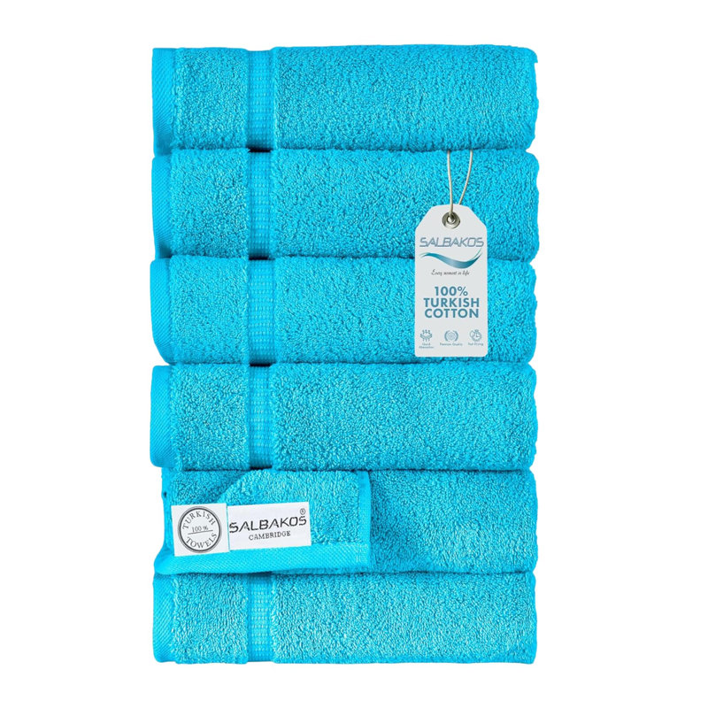 Ensemble de 4 serviettes en coton Antalya, Vert