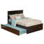 Lit plateforme avec lit gigogne en bois massif et manufacturé Lempley-1219022104-1219022105