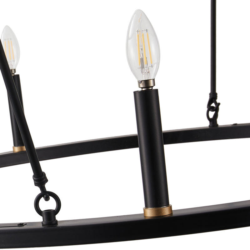 2-Tier Wagon Wheel Industrial Chandelier