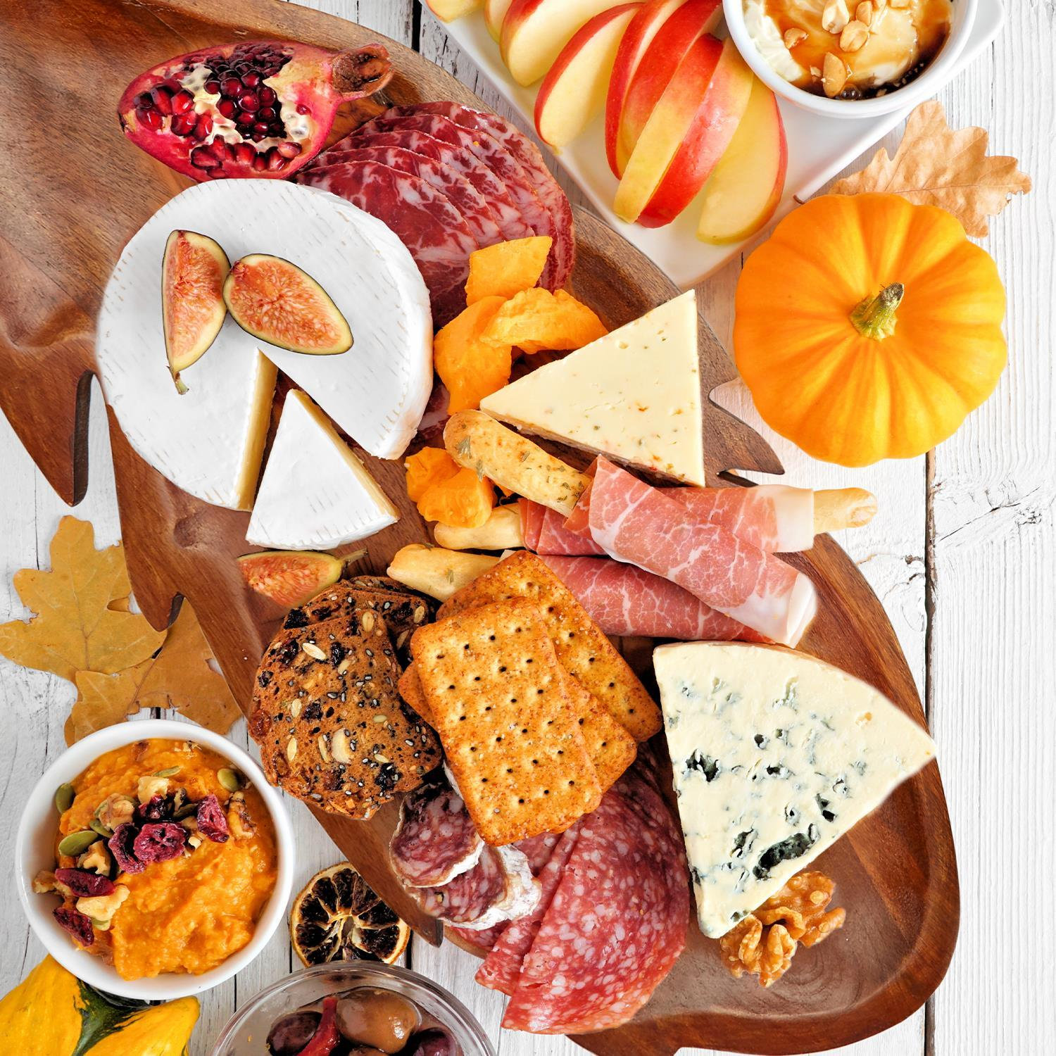 Feather Wood Serving Board Set