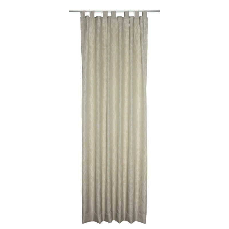 Adisson Room Darkening Curtain Single Panel, 135cm Width x 175cm Drop, Cream