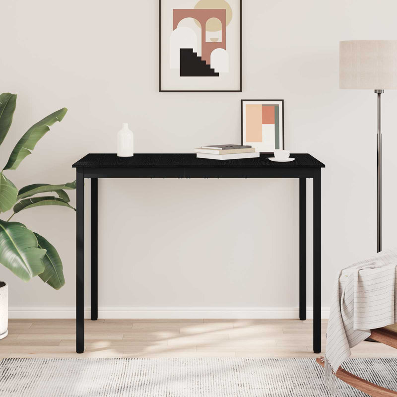 Standing Bar Table Engineered Wood, Black, 105cmH x 140cmL x 80cmW