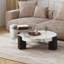 Table basse blanche avec table d'appoint blanche