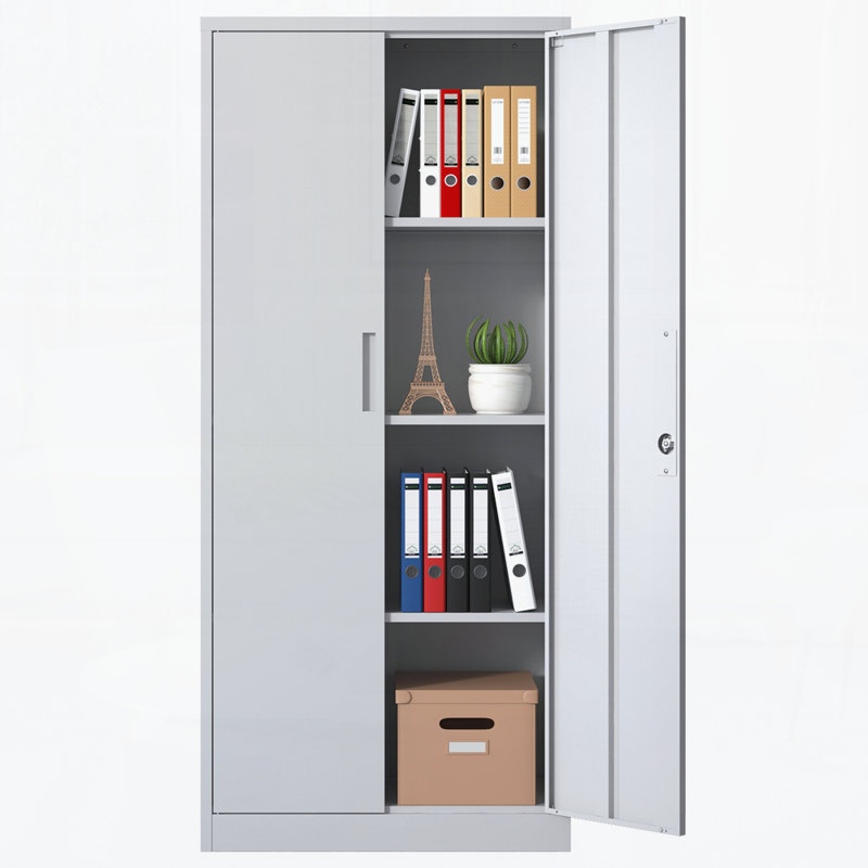 71"H Metal Garage Storage Cabinet,Steel Locking Cabinet with Doors and 3 Shelves, Tall Cabinets for Garage Storage Systems Lockable File Cabinet for Home Office