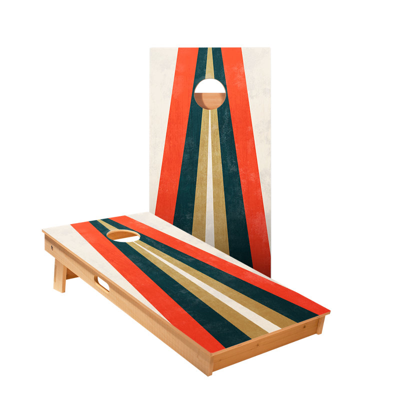Planches cornhole en forme de triangle