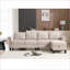 Canapés modulaires, convertible en L 4 places avec rangement pour le salon | Beige | Bois-732223020