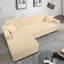 Housse de canapé en L épais en velours - Housse de canapé modulaire avec 2 housses de coussin décoratif-57081211
