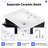 24" Single Bathroom Vanity With Sink, Solid Wood Frame, Soft Close Flip Drawer, Two Drawers, Pre Drilled Faucet Holes, Easy Assembly-2037382572