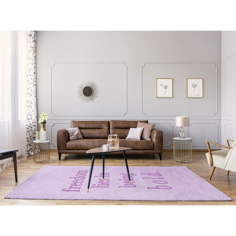 Tapis à la main inspiration, Rond 5 pi