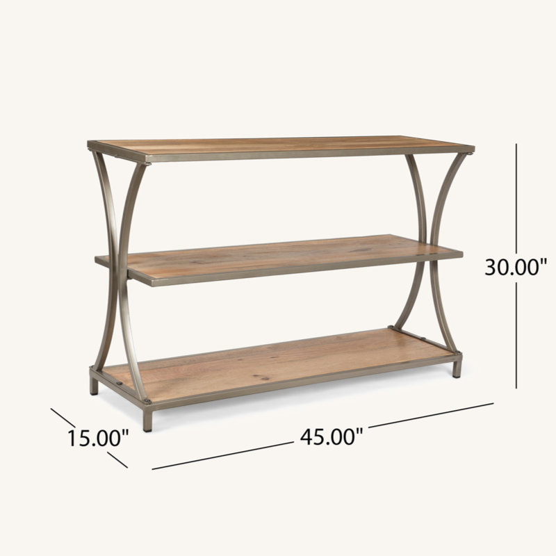 CONSOLE TABLE WITH 3 SELF