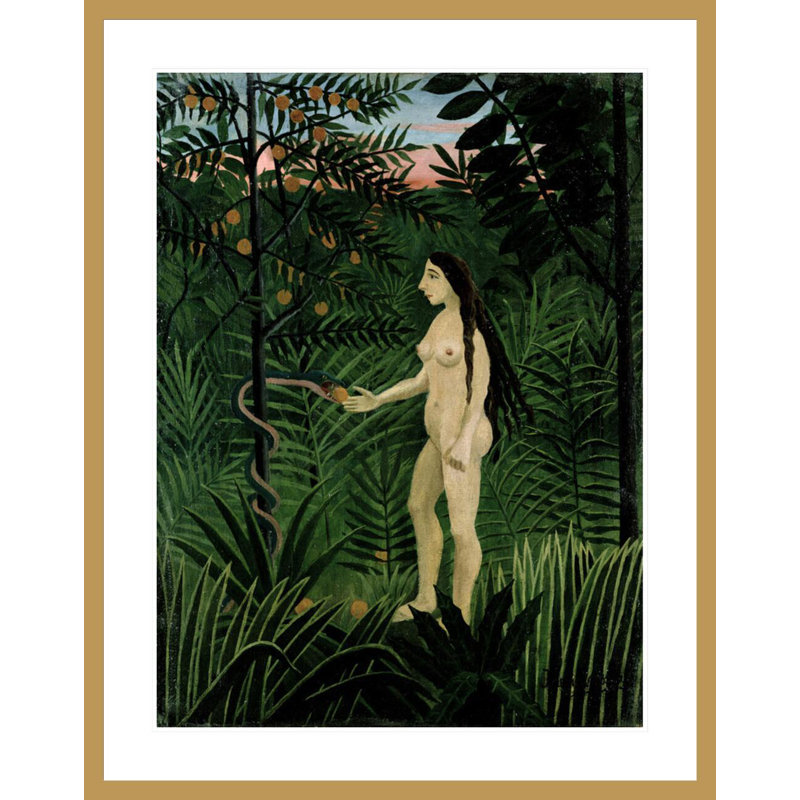 «Eve» par Henri Rousseau - Impression Giclée sur cadre, H 41,5 po x l 32,77 po