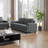 Gelbert Modern Fabric Loveseat – Cozy 2-Seater Couch, Grey