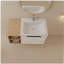 Meuble-lavabo de 36 pouces avec lavabo et petites tablettes de rangement
