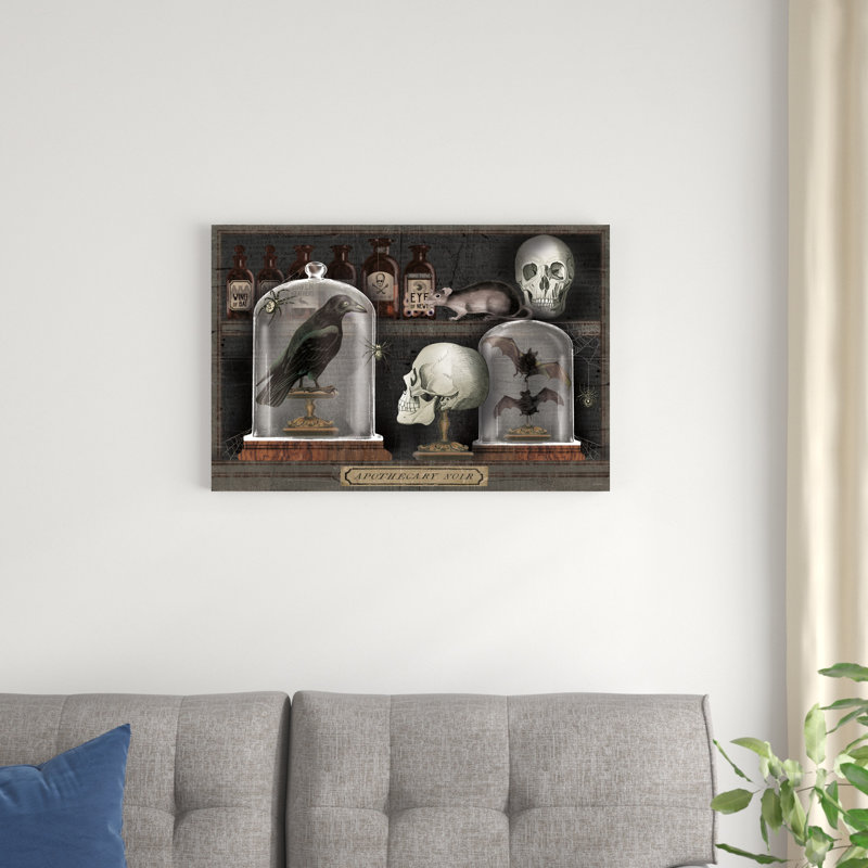 Apothicaire noir V, H 20 po x l 30 po