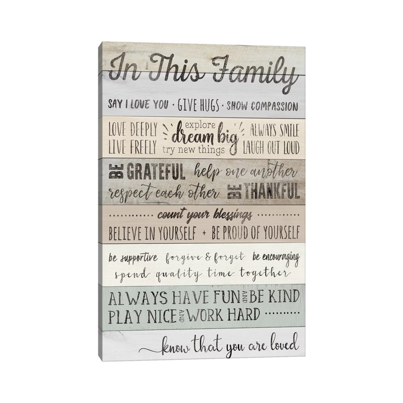 In This Family by CAD Designs - Wrapped Canvas Print, 66.04 cm H x 45.72 cm W x 3.175 cm D