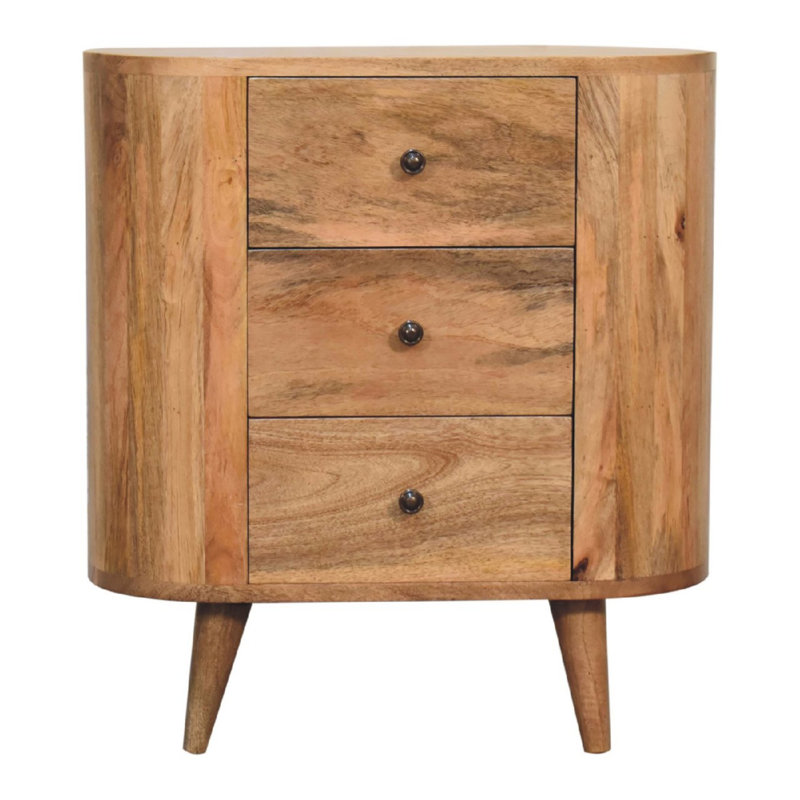 Solid Wood Rectangle Accent Cabinet