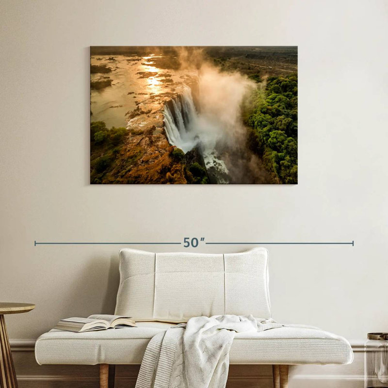 Alvord Victoria Falls Sunrise, H 26 po x l 39 po