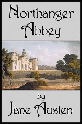 « northanger abbey » par jane austen, impression, H 30 po x l 20 po