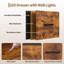 124.99 cm W Chest of 5 Drawers-1215368731