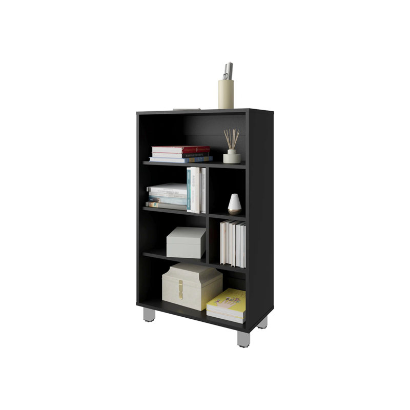 Bookcase With Shelf, Black