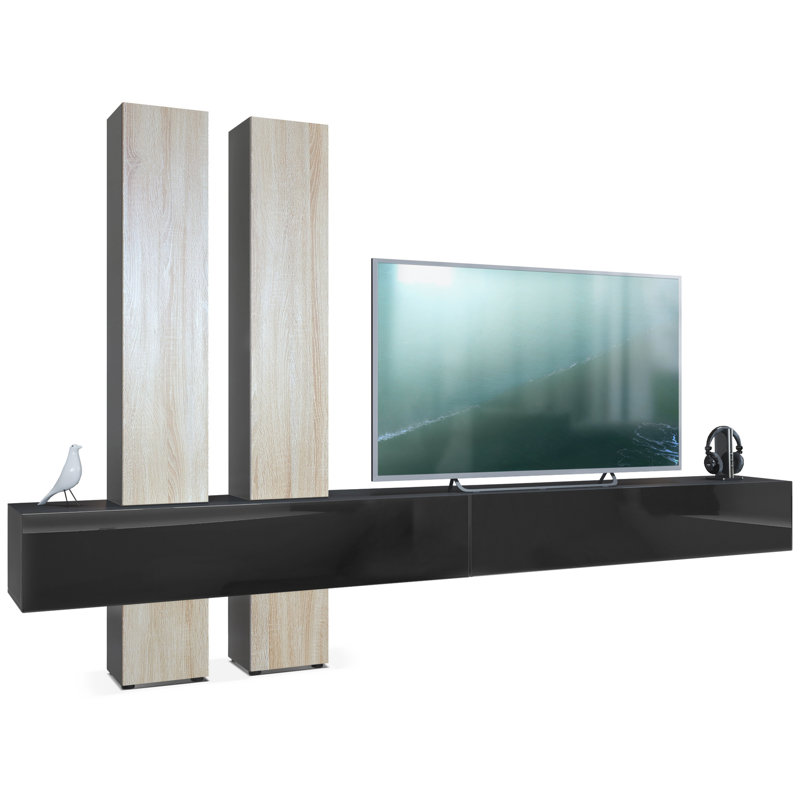 Ajo Console, Sawn Oak/Black