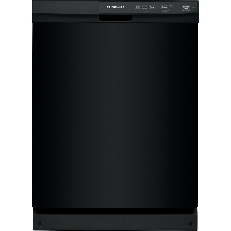 Frigidaire 24" 60 dBA Built-in Digital Control Dishwasher, Black