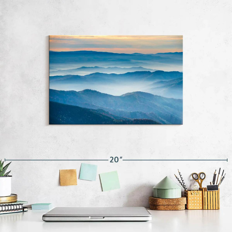 Kerrick Calming Mountainscape Contour, 8" H x 12" W