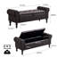 Banc de rangement capitonné capitonné avec garniture cloutée et accoudoirs roulés-1018526567-1025817482