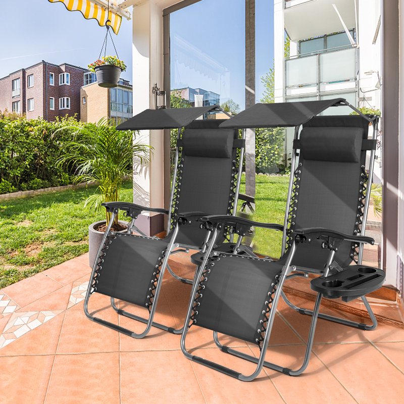 Fauteuil inclinable zéro gravité Leonetti, Noir