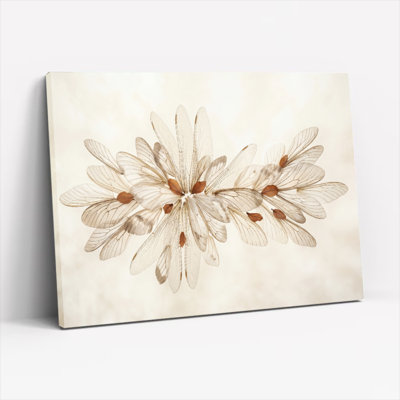 Ensemble de 1 toile murale à motif floral