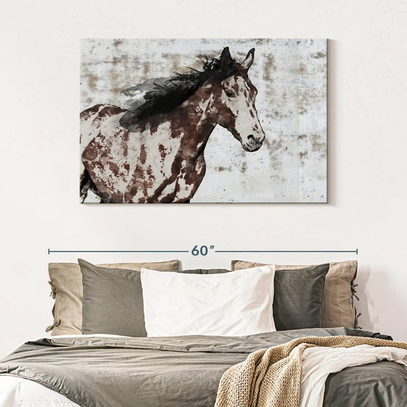 Brampt Winner Horse, 32" H x 48" W