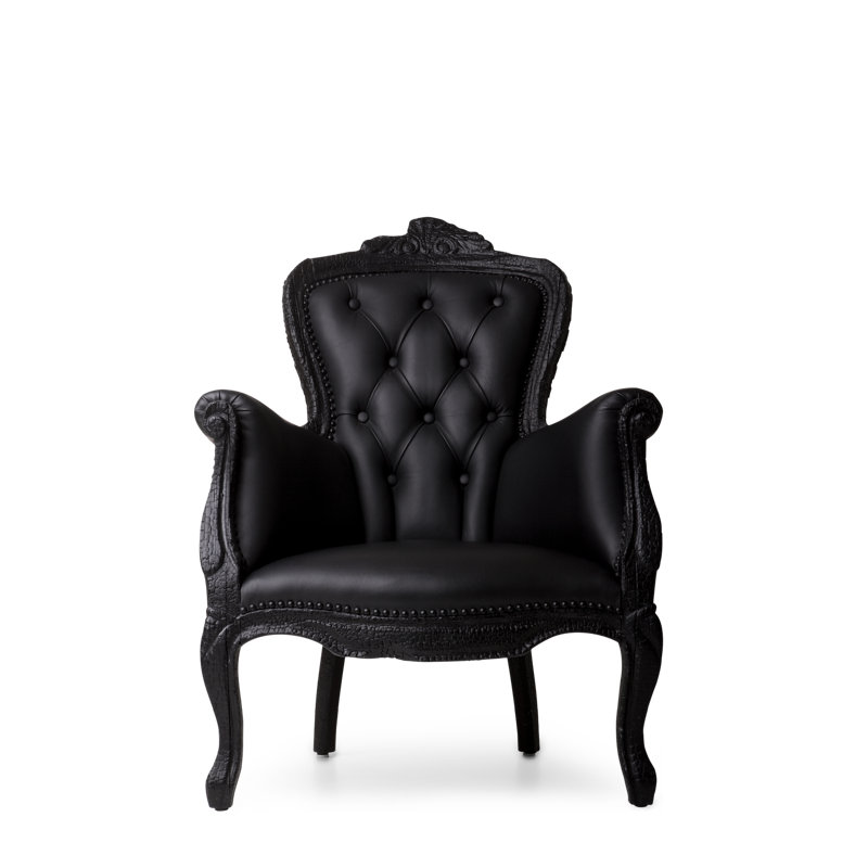 Smoke Leather Armchair