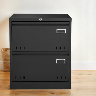 Wide 2/3-Drawer Lateral Filing Cabinet With Lock– Widened Drawers, Folding Keys, And Enhanced Safety Features