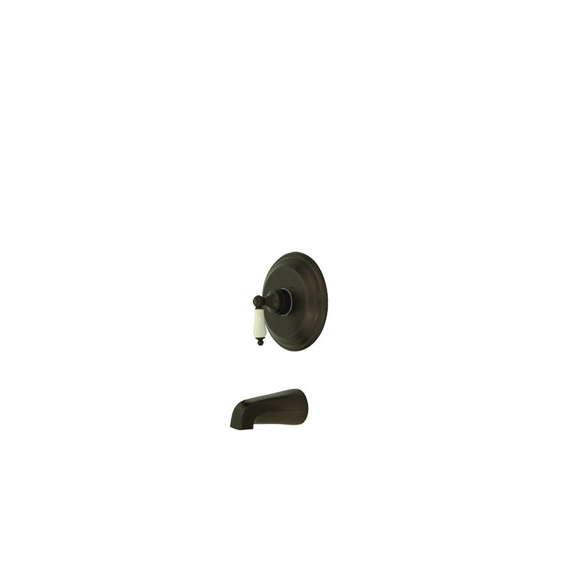 Vintage Single Handle Wall Mounted Tub Spout, Oil Rubbed Bronze