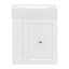 Meuble-lavabo mural avec lavabo en céramique et armoire de rangement avec tiroir et tablette latérale-942250368