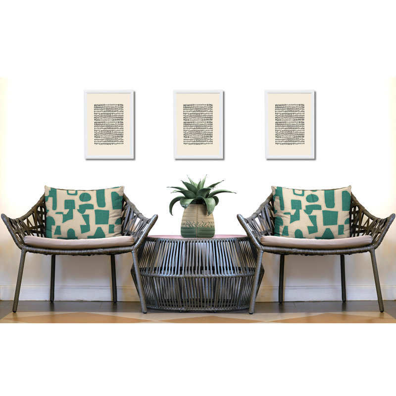 Coussin intérieur / extérieur réversible Jara, 25 x 18, Sarcelle