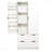 72" White Modern Fluted Kitchen Pantry Cabinet - 2 Large Drawers, 8-Door Spice Rack, Freestanding Organizer-1801122698