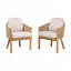 Fauteuil d'extérieur en bois d'acacia