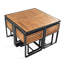 Ensemble repas de patio en bois d'acacia 9 pièces GO-498138287-498138289