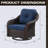 Mudassir Swivel Wicker Outdoor Lounge Chair-1008737636