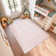Vintage Striped Non Slip Washable Area Rug(Lightpink)
