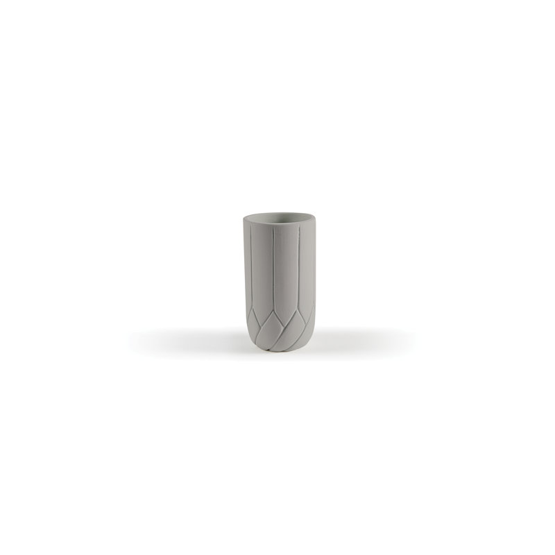 Frattali, Overall Height - 19cm, Beige Grey