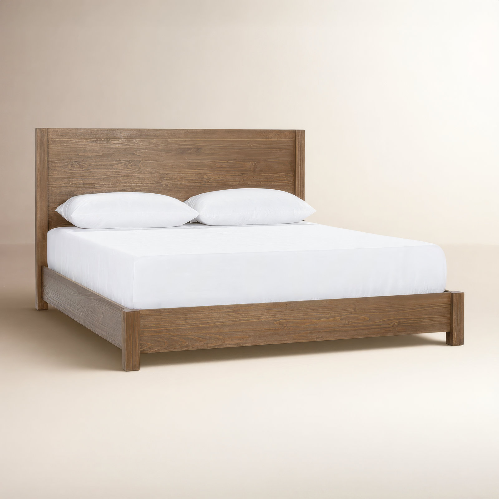 Modica Solid Wood Bed, Queen, Honey Brown