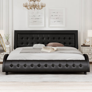 Wendla Tufted Low Profile Platform Bed