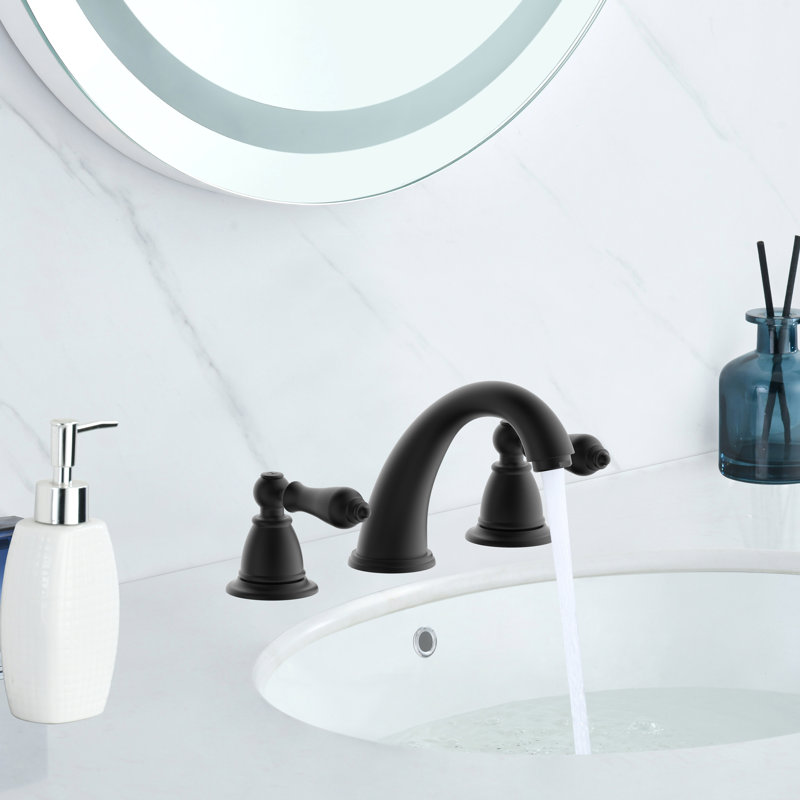 Robinet de salle de bain à deux poignées Derengge