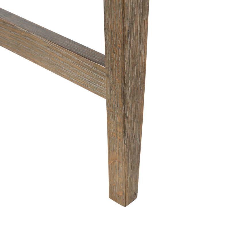 Eva Stool with Solid Wood Frame, Driftwood