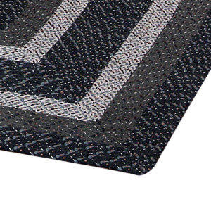 Tapis décoratif gris à motifs géométriques McClure, 24 po x 68 po x 68 po en forme de L