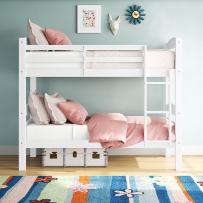 Malave Wood Convertible Twin Over Twin Bunk Bed 