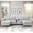 Smart U-Shaped Modular Sofa, Bluetooth Speakers & RGB Lights-183368748